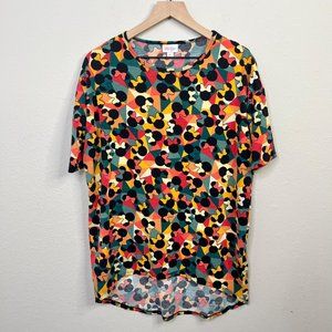 LuLaRoe Women's Disney Minnie Mouse Irma Tunic Oversized Top Shirt Size XS